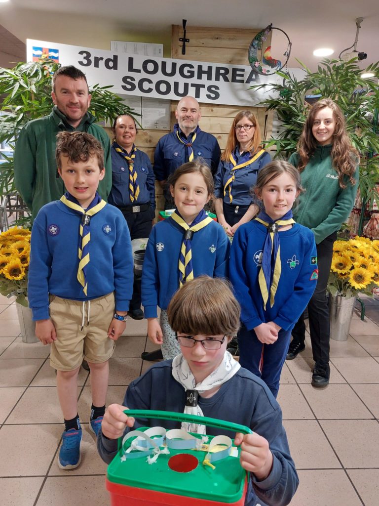 3rd Loughrea Scouts fundraiser at McD's Home & Garden Loughrea a huge success