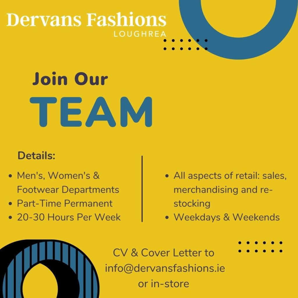 Dervans Fashions Loughrea job