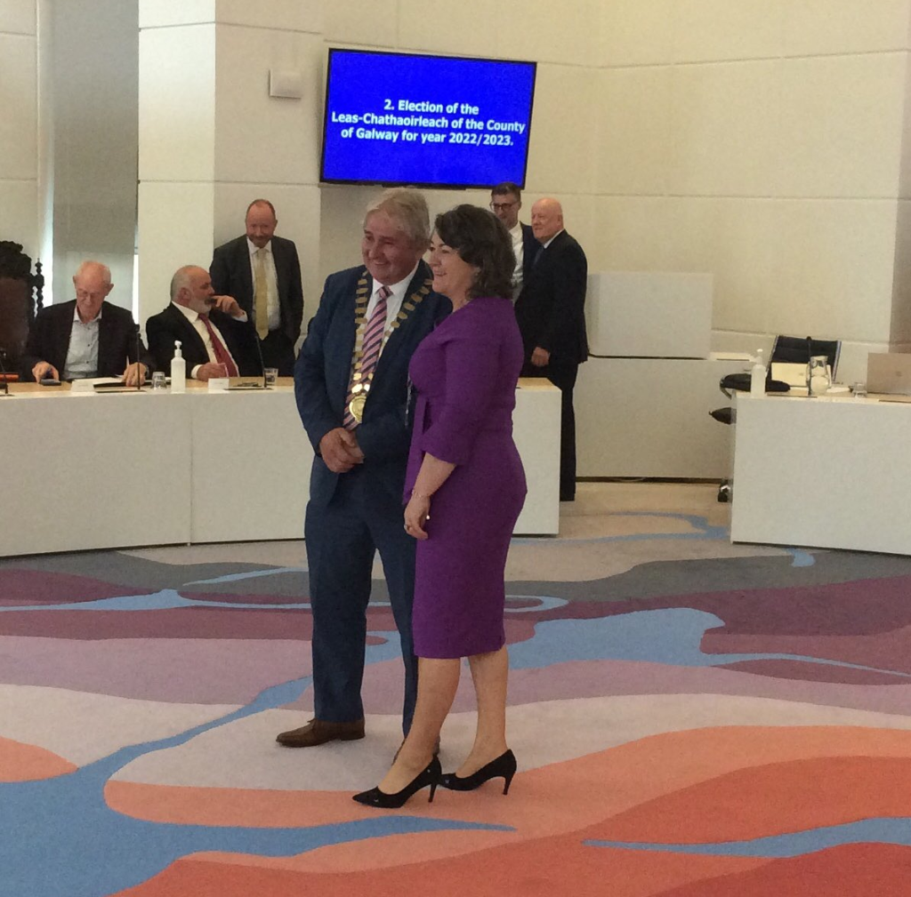 Cllr Michael "Moegie" Maher declared Cathaoirleach of the County of Galway