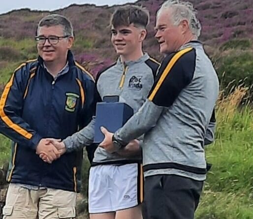 Killian Fallon Loughrea third in the U16 2022's GAA All Ireland Hurling Poc Fada Final