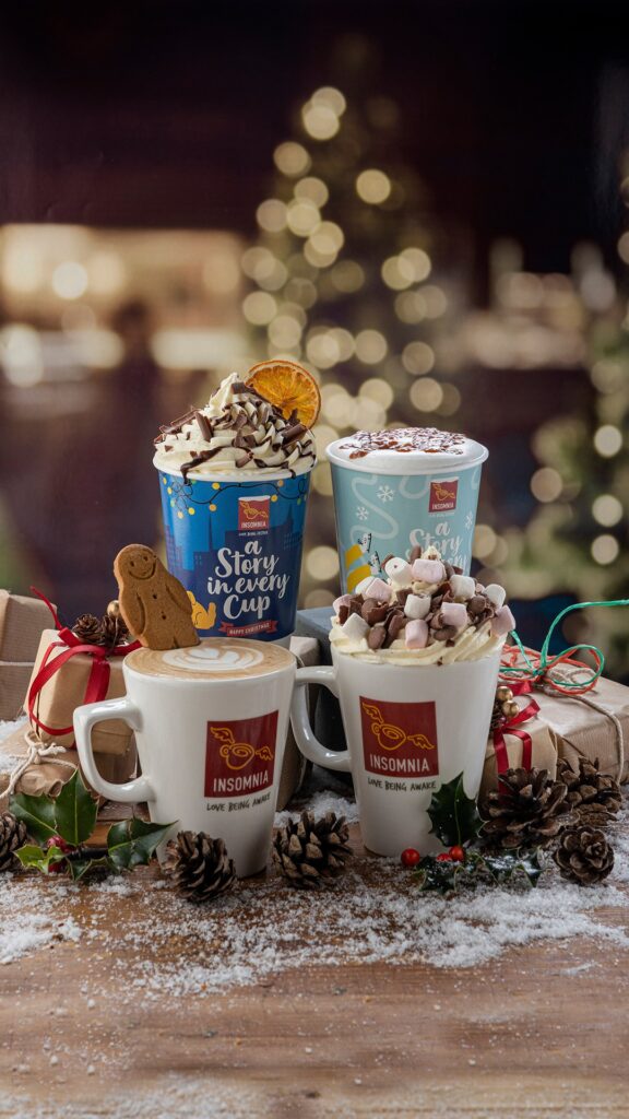 Corrib Oil Loughrea festive Coffee range from Insomnia