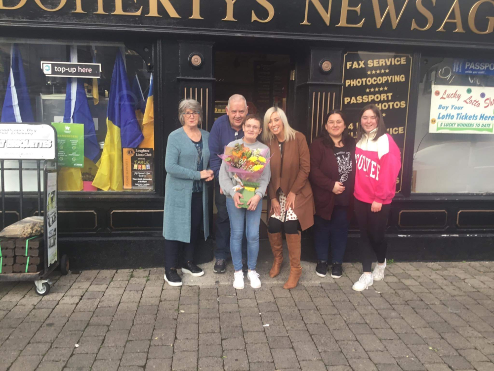 O'Doherty's Newsagents employee says goodbye after 19 years of faithful service