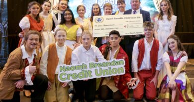 Naomh Breandan Credit Union supporting St Brigid's College Loughrea Beauty and the Beast musical