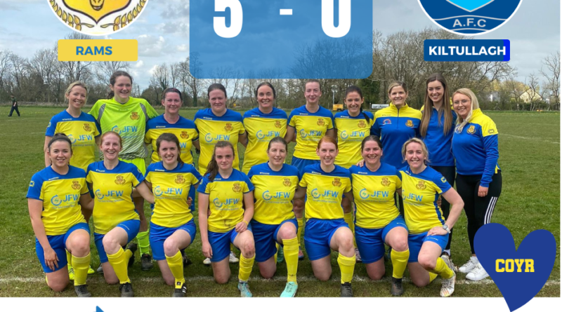 Loughrea Rams FC senior ladies confident win over Kiltullagh