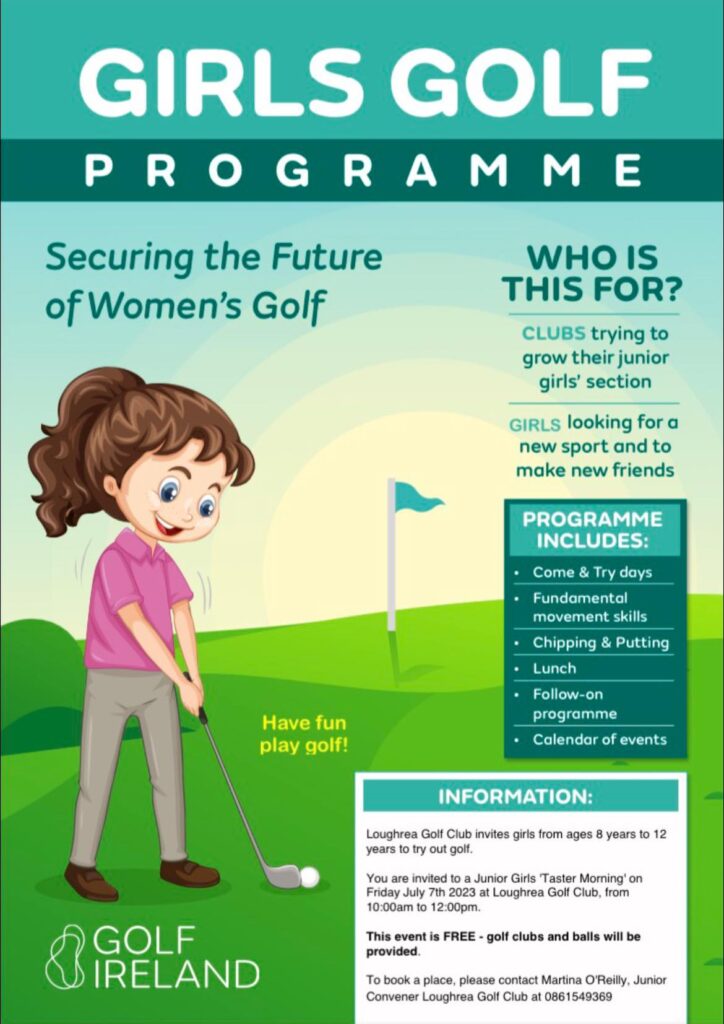 Loughrea Girls Golf Programme Free Taster Morning