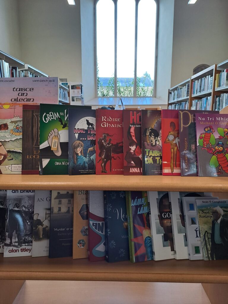 Gaeilge Locha Riach new Irish language books to Loughrea Library