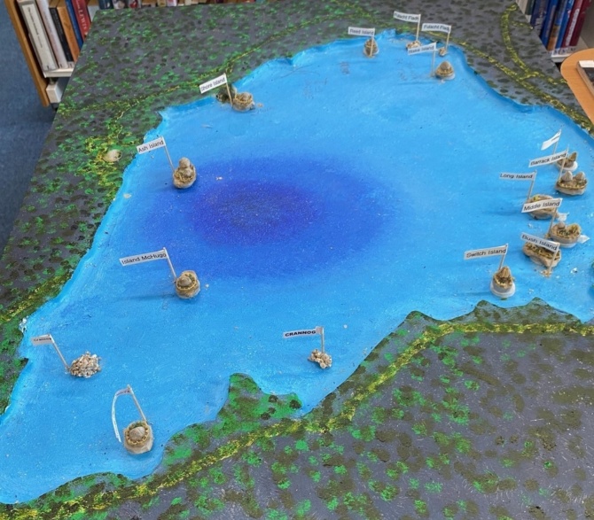 Display of 3D Map of Loughrea Lake Crannógs