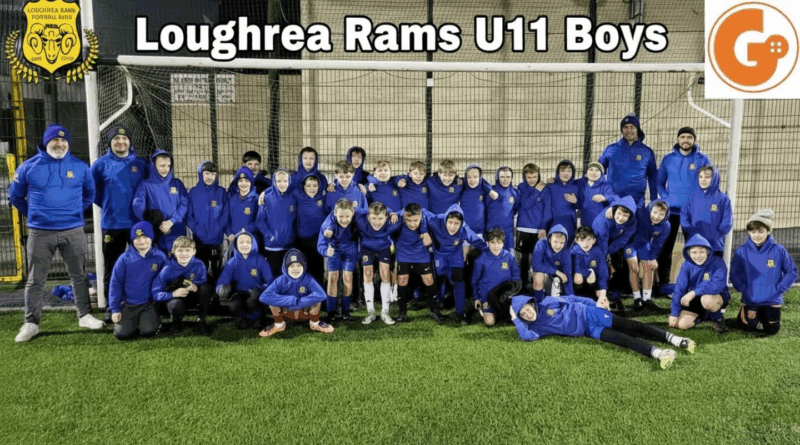 Loughrea Rams FC Celebrate New Hoodie Sponsorship