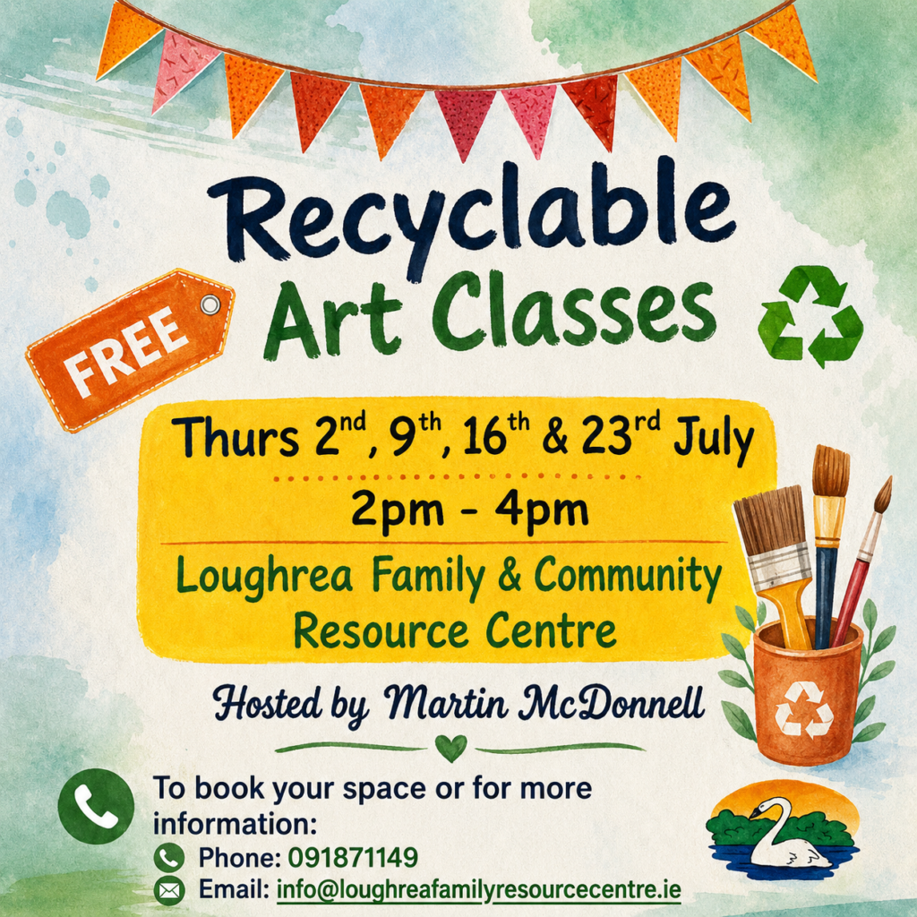 FREE 4‑Week Recyclable Art Classes in Loughrea