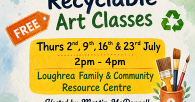 FREE 4‑Week Recyclable Art Classes in Loughrea