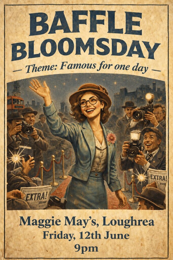 BAFFLE Bloomsday 2026 Event at Maggie May’s Loughrea