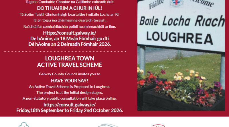 Loughrea Active Travel Scheme - Have Your Say